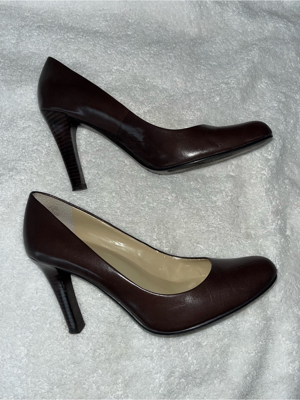 Lauren Ralph Lauren Zamora Brown Leather Pumps size 8
